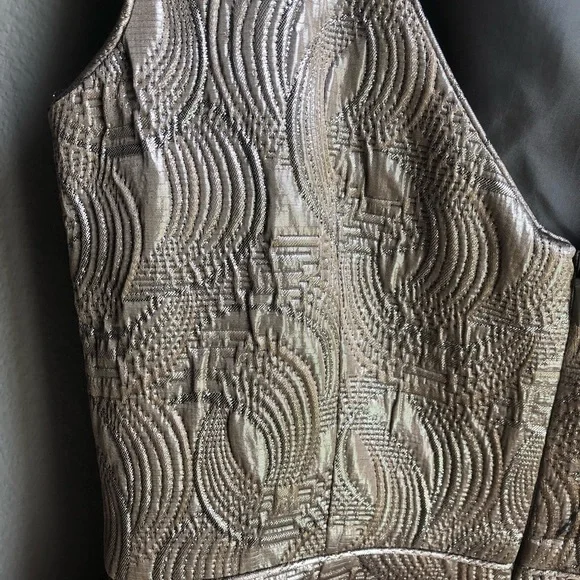 Banana Republic Metallic Dark Gold Dress - Picture 7 of 8